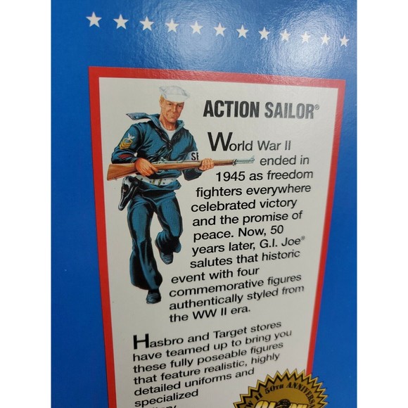 NIB GI Joe Sailor Ltd Ed WWII 50th Anniv Commemorative by Hasbro 1995 - Picture 4 of 9